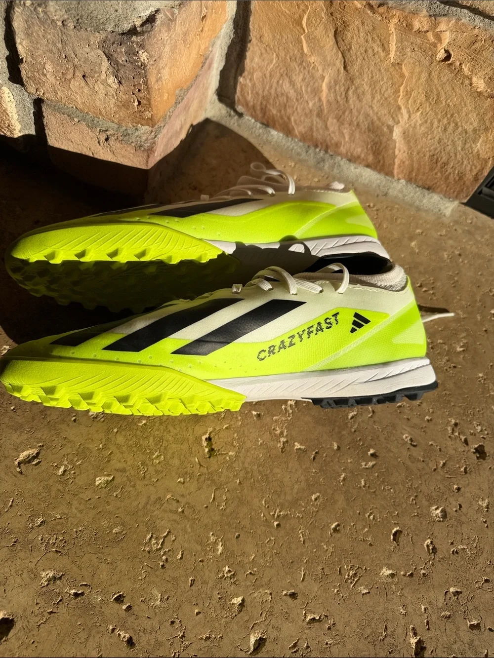 NWOT adidas X Crazyfast Men’s Soccer Turf Shoes - Neon size 10.5